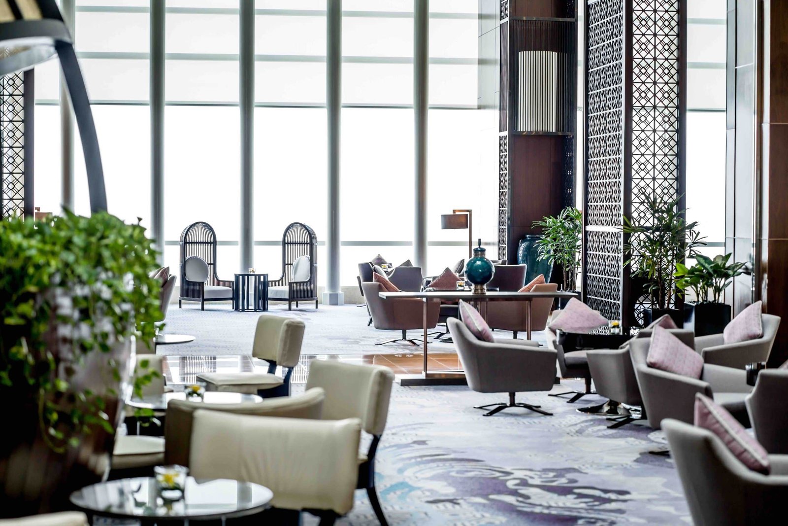 Reception furniture set InterContinental Hanoi Landmark72 custom FF&E