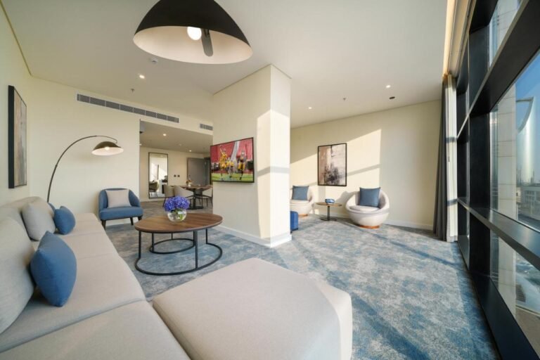 Public area armchairs Nova M Hotel Rotana Saudi Arabia FF&E