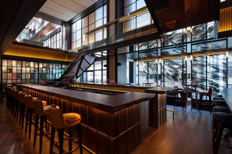 Hyatt Ginza Tokyo restaurant square dining tables