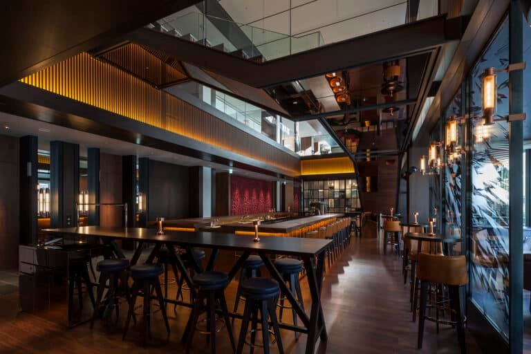 Custom bar seating Hyatt Ginza Tokyo restaurant