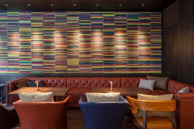 Bespoke banquette booth seating Hyatt Ginza Tokyo