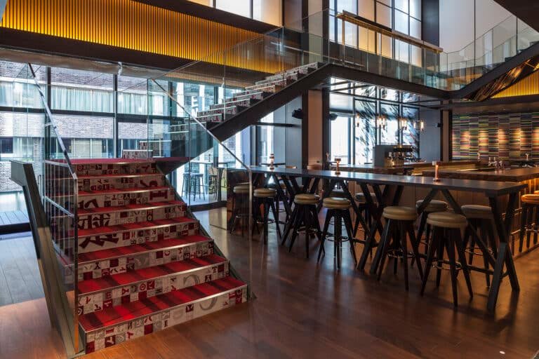 Custom decorative tables Hyatt Ginza Japan project