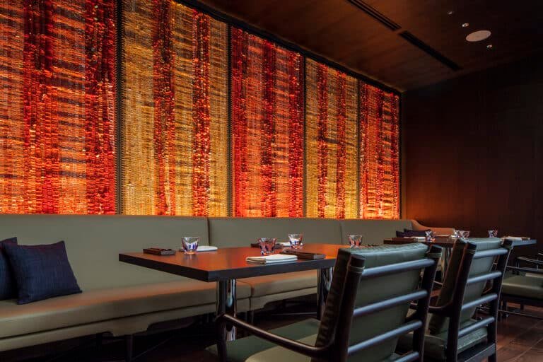 Custom-made round dining table Hyatt Ginza Japan