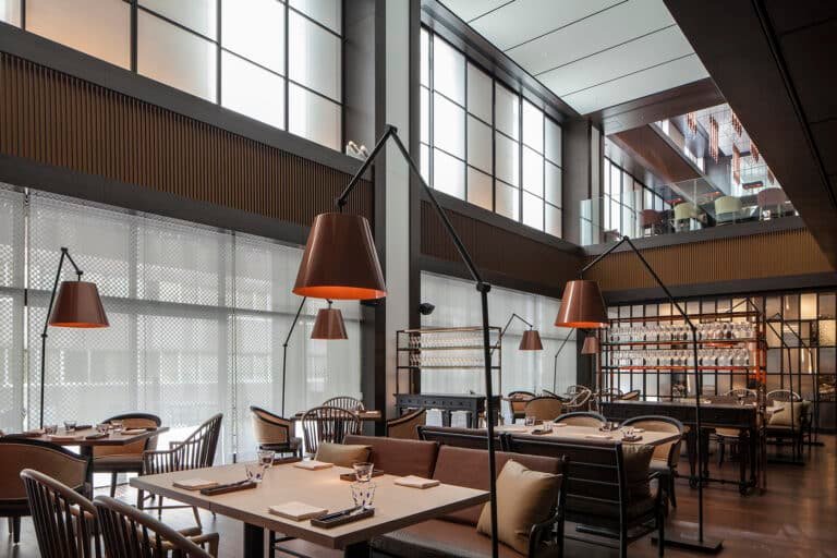 Hyatt Ginza Tokyo restaurant luxury wooden tables