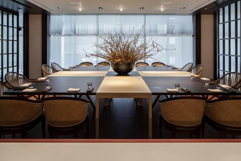 Custom luxury restaurant furniture Hyatt Ginza Japan