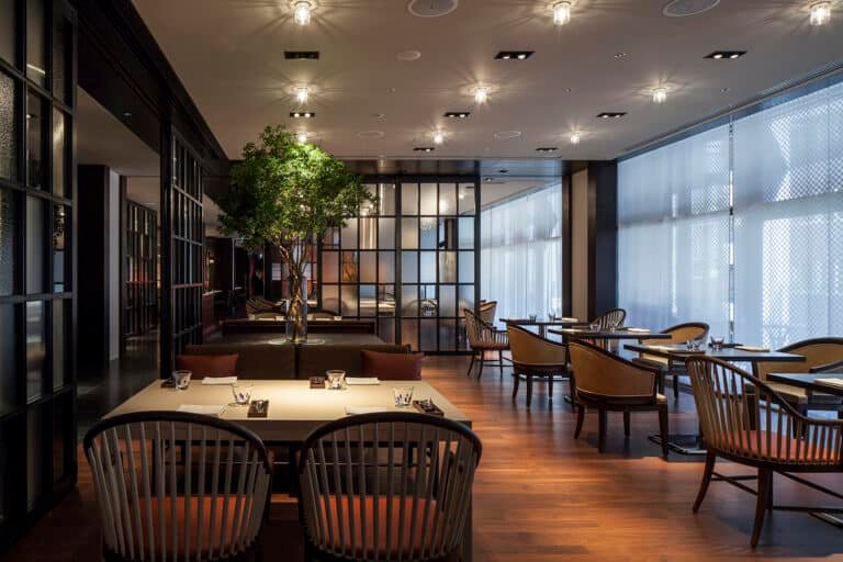 Bespoke dining booths Hyatt Ginza Japan restaurant