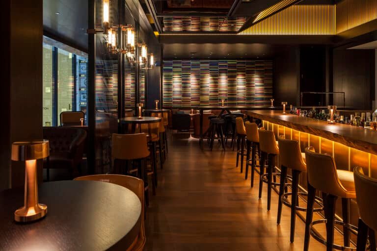 Luxury restaurant bar counter Hyatt Ginza Japan project