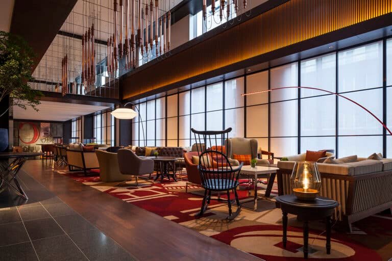 Hyatt Ginza Tokyo hotel lobby custom sofas