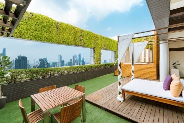 Outdoor bar counter and stools Pathumwan Princess Hotel Thailand project