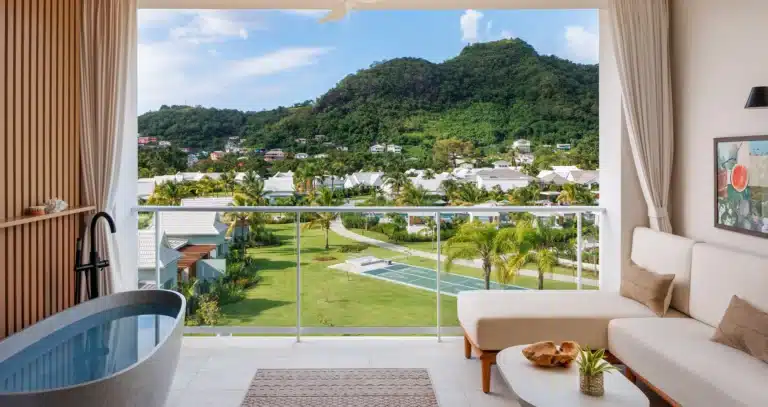 Outdoor sofa set Sandals Saint Vincent bespoke terrace furniture