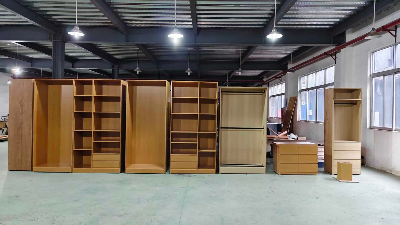 Factory mock assembly of joinery before shipping